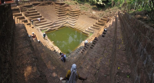 Koovery Someswari temple pond, Kerala