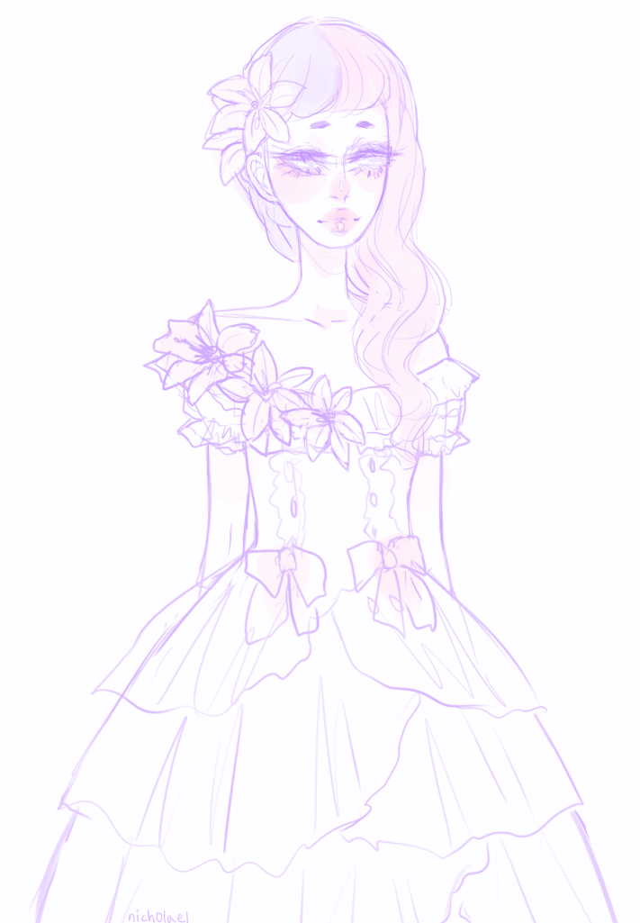 nich0lael:small lily princess :^D I need to finish this and draw val with her too……