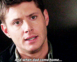 nightvalentine:  visionsofthemoose:  kennedyclintonkat:  #IF U THINK JOHN WINCHESTER DIDN’T ABUSE HIS SONS LET ME EXPLAIN YOU A THING   #can u not #i mean#not once in this whole show did they ever suggest that john winchester raised his hands to those