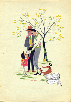Happy Father's Day! Feliz día del padre! Three paintings in mid-century style celebrating the love of queer families. Have a...