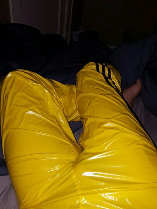 Faux adidas.Very shiny almost like plastic!