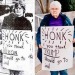 imagine-all-the-people:These photos were taken of the same woman 40 years apart.