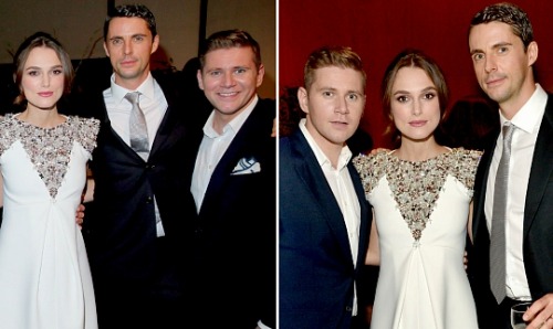 iwouldvebeendrake01:Keira Knightley, Matthew Goode, &amp; Allen Leech during a special screening