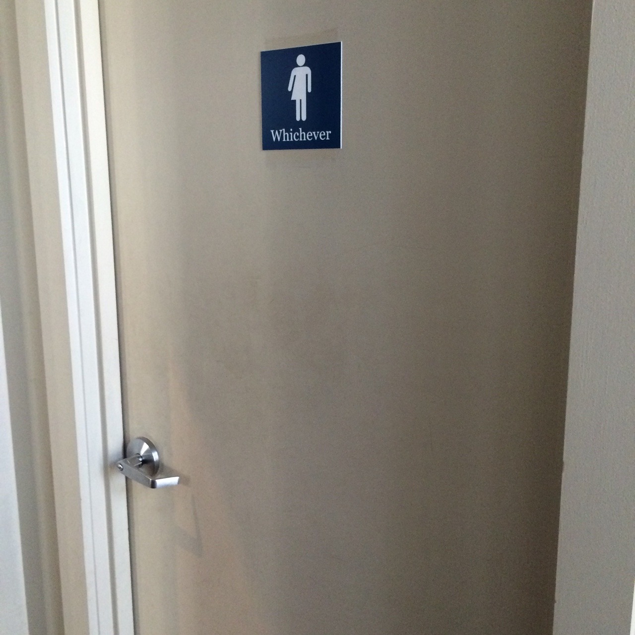 ridge:  went to a bathroom at a coffee shop and look at their cool signs 