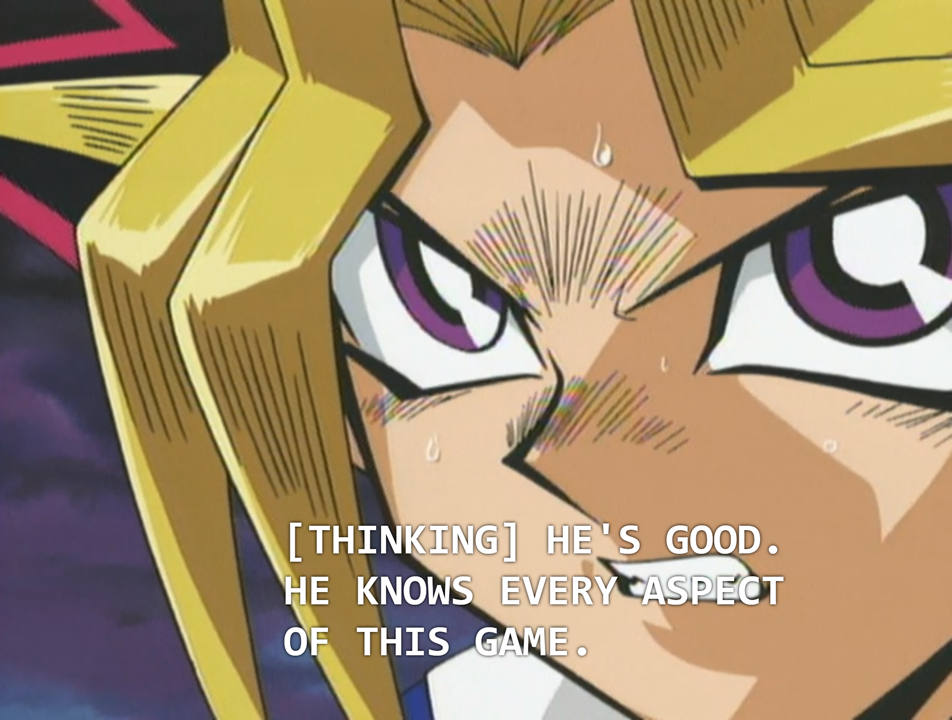 zombiekaiba:  zombiekaiba: I understand that the duels in the first few episodes are super simple because 1) they’re supposed to be gently easing the viewers into the game and 2) the irl card game hadn’t been finalized yet, but it’s still really