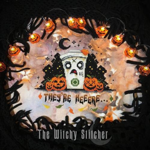 snootyfoxfashion: Halloween Cross Stitch Kits from WitchyStitcher