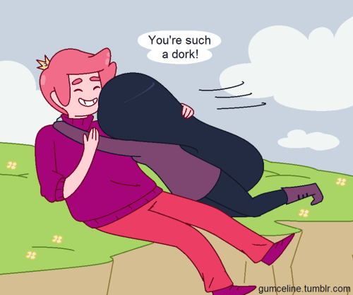 Marceline: He basically made the first move because he says stupid mushy stuff like that