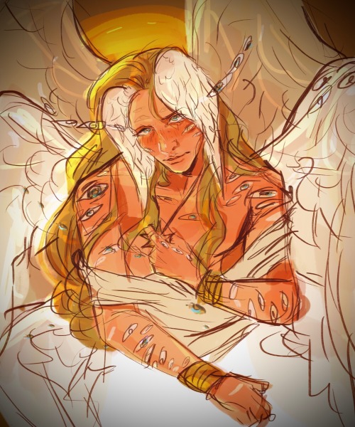 Anyways Uh I Drew My Angelkin Shit, More Humanoid Form And Then The Fucked Up Real One .