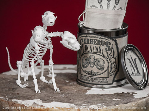 wickedclothes: This digitally sculpted Cerberus skeleton is extremely versatile – it contains 