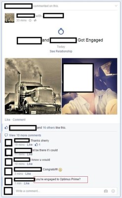 lolfactory:When a Transformer and a Woman Love Each Other Very Much…☆ funny tumblr ☆ funny reblogs