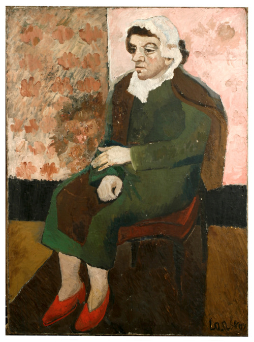 amare-habeo:    André Lanskoy (Russian-French, 1902 – 1976)       Portrait of a sitting woman (Portrait de femme assise), N/D Oil on canvas 