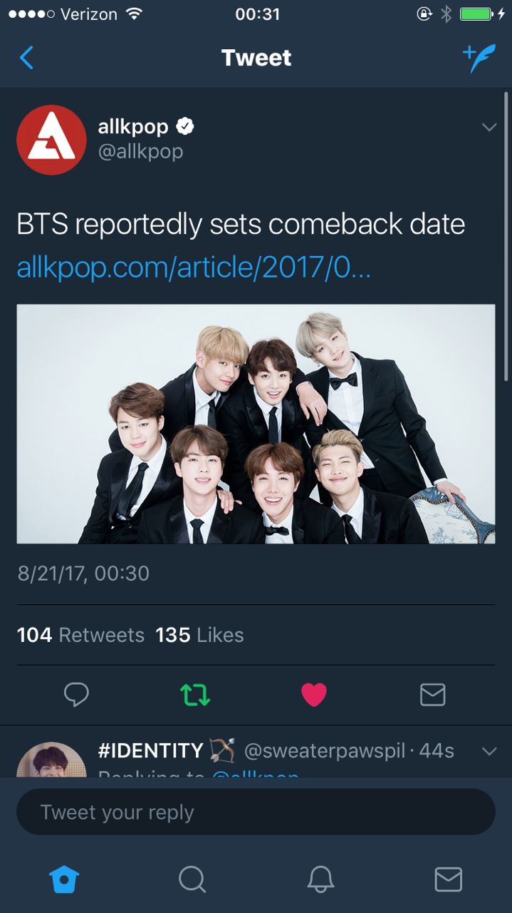 September 18th is the apparent comeback date!!!!
Update: date isn’t confirmed yet, other dates are in consideration.