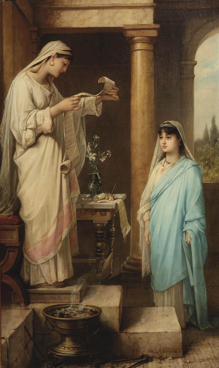 mythologer:Inauguration of a Vestal Virgin, Hector Leroux.