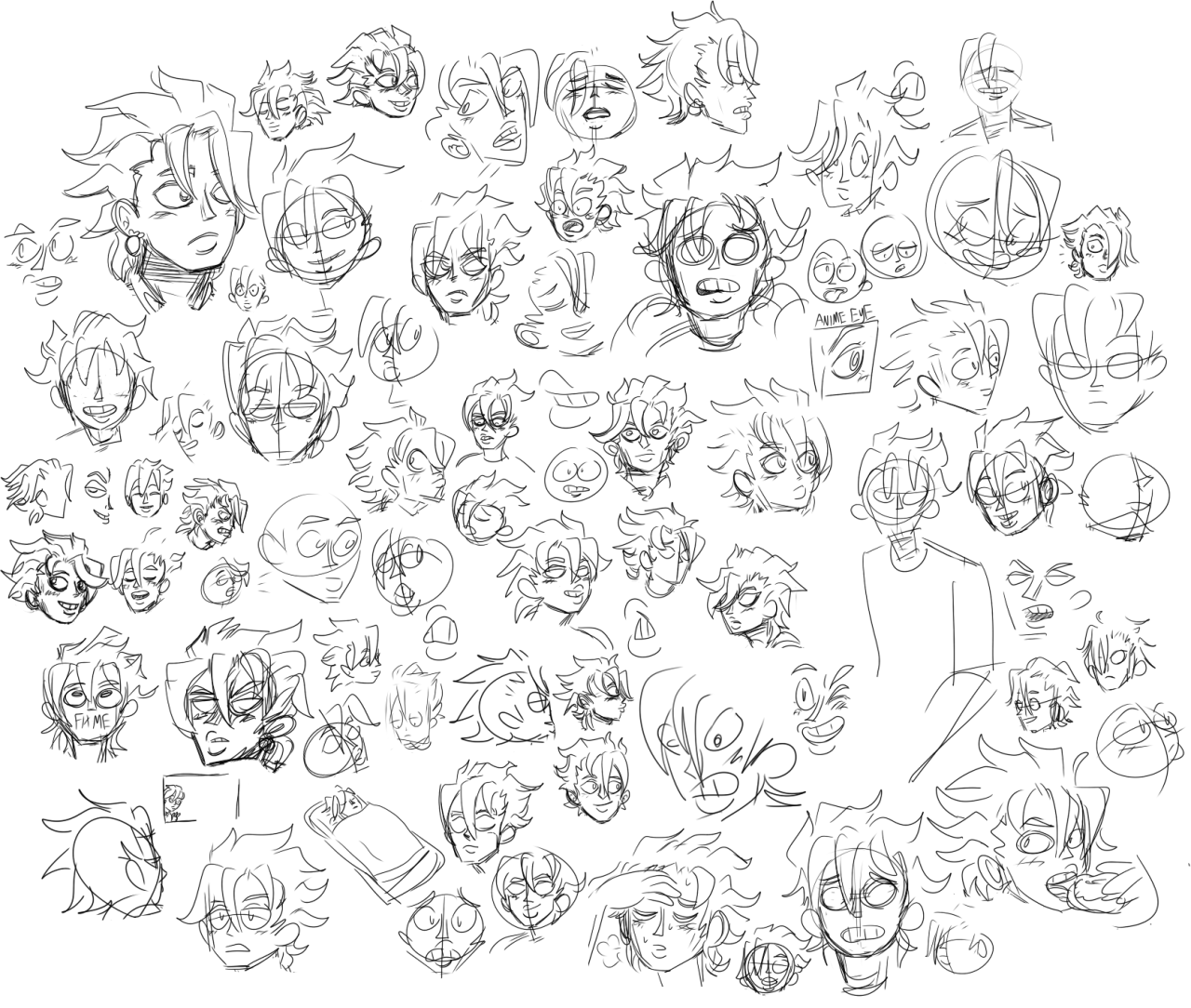 Here’s a collection of some of my favorite heads, faces, lips and eyes of fugo