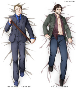 sincerelyxii:  Hannibal and Will Body Pillowcase