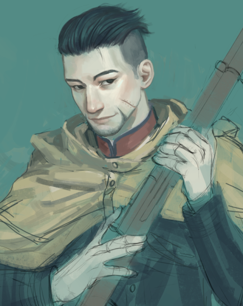 i’ve been rewatching golden kamuy so here’s a little wip