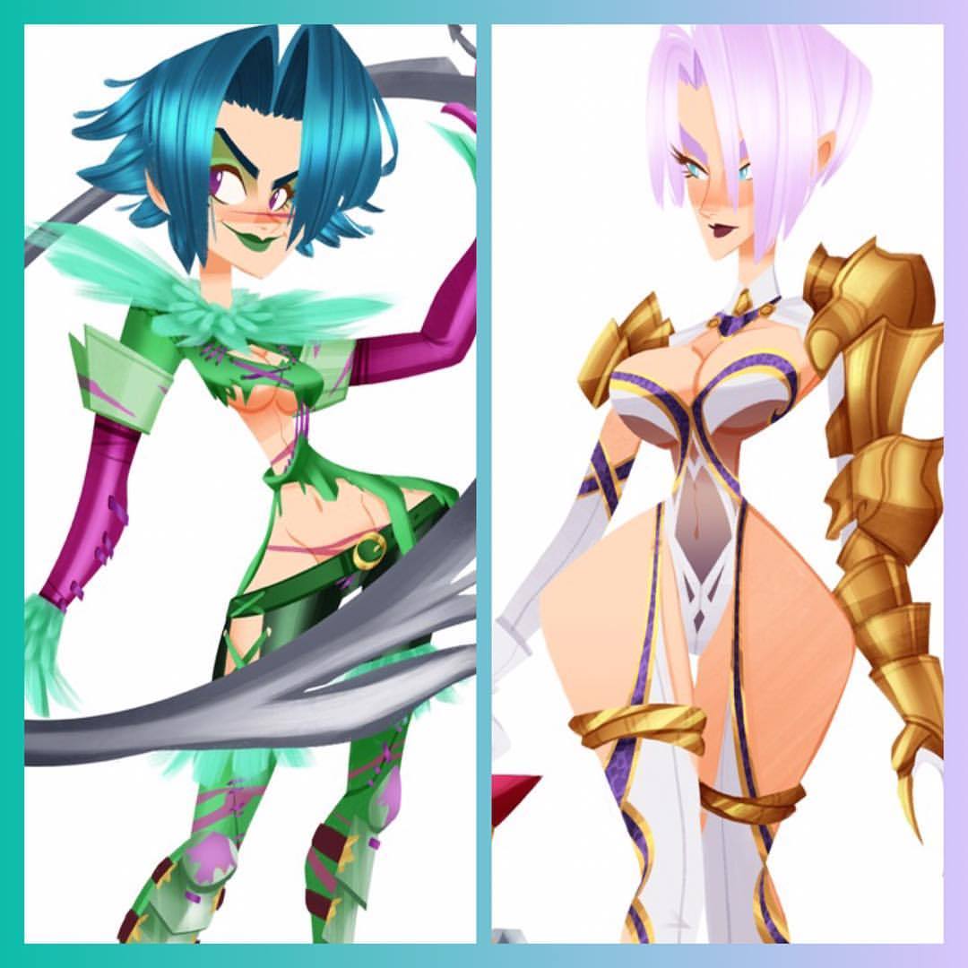 The two Soul Calibur Ladies part of my 130 Ladies Project!! Love these two so much!!