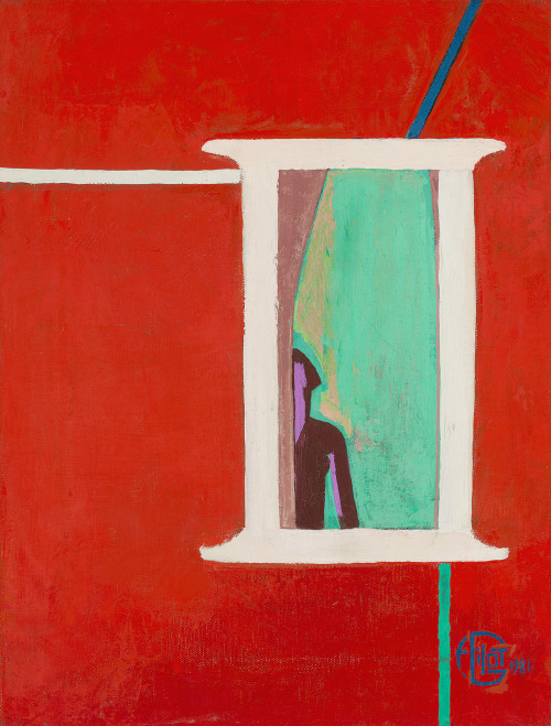 terminusantequem: Françoise Gilot (French, b. 1921), Window on Another Dimension, 1981. Oil on canva