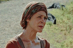melissascarol:  Carol Peletier Meme || 4 personal objects/ outfits “[…] as Carol begins to blossom, Eulyn introduced a little bit of color and freedom of movement. She also taps into the actors’ own styles. I wear headwraps all the time, and she