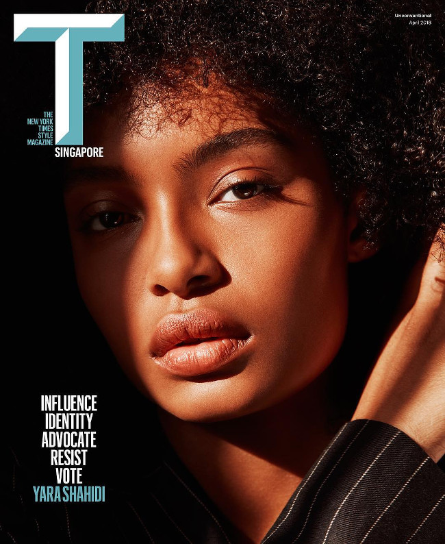 shadesofblackness:  YARA SHAHIDI FOR T MAGAZINE SINGAPORE APRIL 2018 BY DENNIS LEUPOLD.