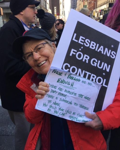 diabeticlesbian:Revolting Lesbians @ March For Our Lives, U.S.A, 2018