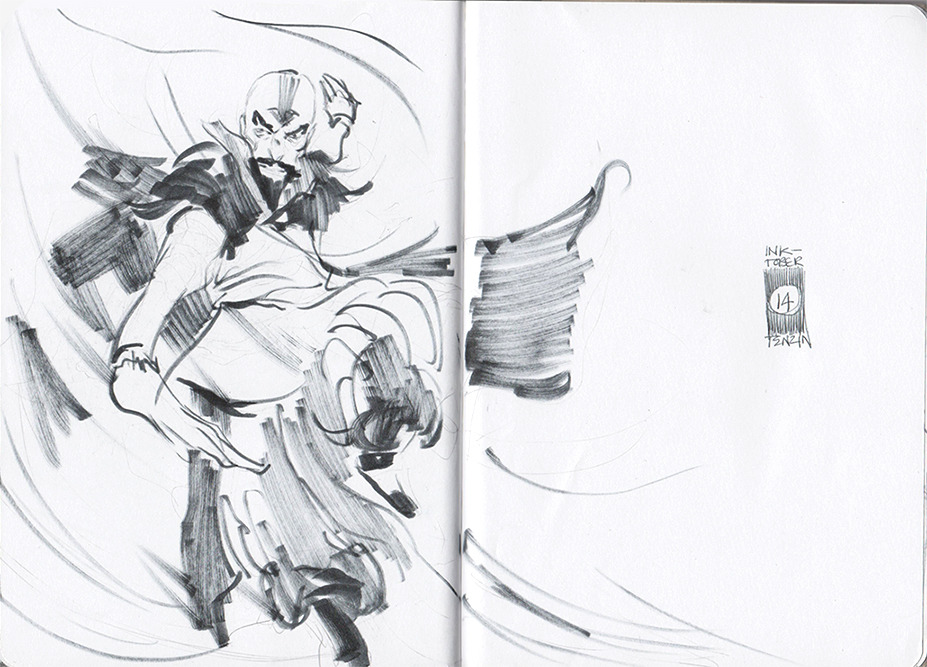 theartsmrr:  A couple more fave Legend of Korra inks I did for le Inktober 2015!