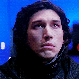 reysolowalkers:“The droid we seek is aboard the Millenium Falcon in the hands of your father… Han Solo.”  A version of this scene was shot with Kylo Ren mask-less, and the real masked version digitally replaced it later. This behind-the-scenes