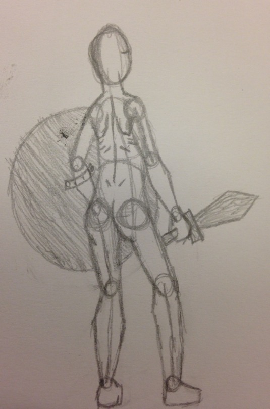 Just Some Practice On The Figures Of Movement Before Any Attempt At Drawing Actual Humans.
