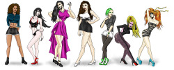 The Ladies Of The Cyberkittenverse!  Yaaay! Been Working On This All Week. Glad To