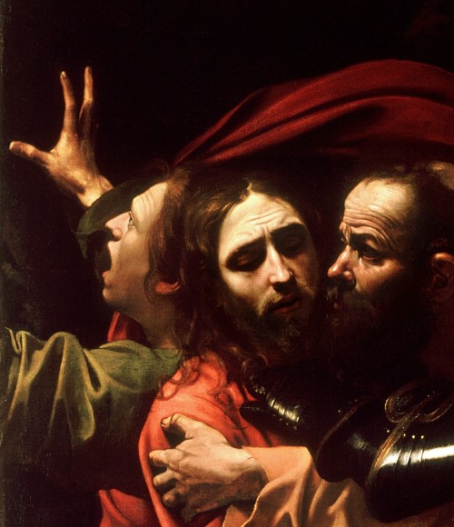 Details of The Taking of Christ (1602), by Caravaggio.