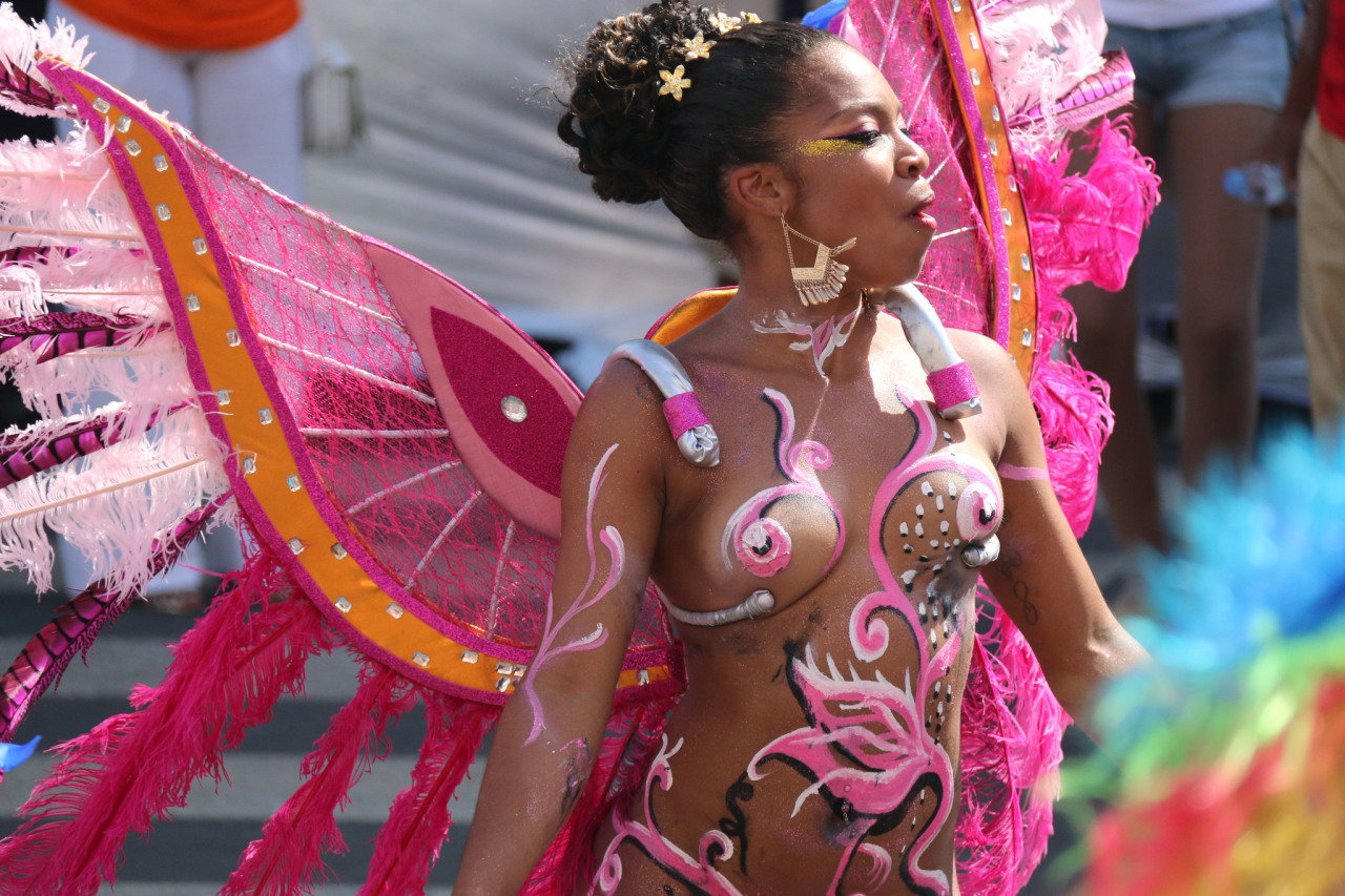   Body painted carnival from Cape Verde, photographed by Carlos Reis.  