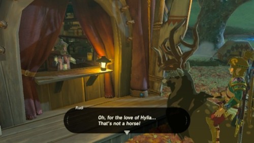 cavalier-renegade:LOOK DUDE, I HAD TO DO A LOT OF SHIT TO RIDE THIS GUY AND NOW HE HAS MY SCENT AND HIS MOTHER WONT TAKE HIM BACK SO DO ME A SOLID A STABLE THE DUDE OKAY next zelda game: Link rides everything……EVERYTHING