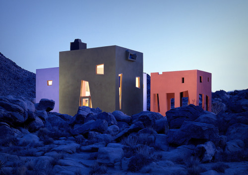 ofhouses:  747. Josh Schweitzer /// Schweitzer House (The Monument)	/// Joshua Tree, California, USA /// 1989  (Photos: © Tom Bonner. Source:  “Architectural Record Houses of 1990″, Mid-April 1990.) 