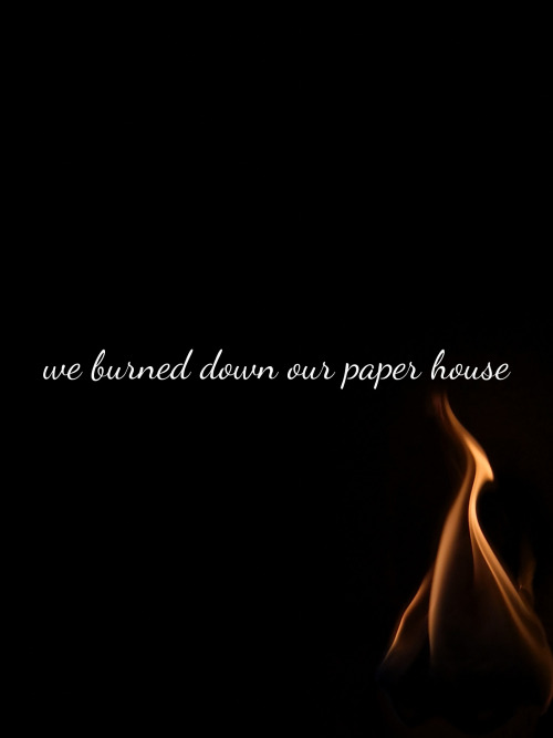 allthesepurplelights:Paper Houses // Moral of the Story