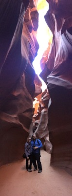 a couple of touristy photos in Antelope Canyon