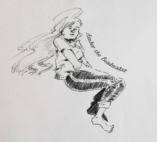 1boo: More from the sketchbook - ink doodles from Liveship Traders. Which ended up being “The 