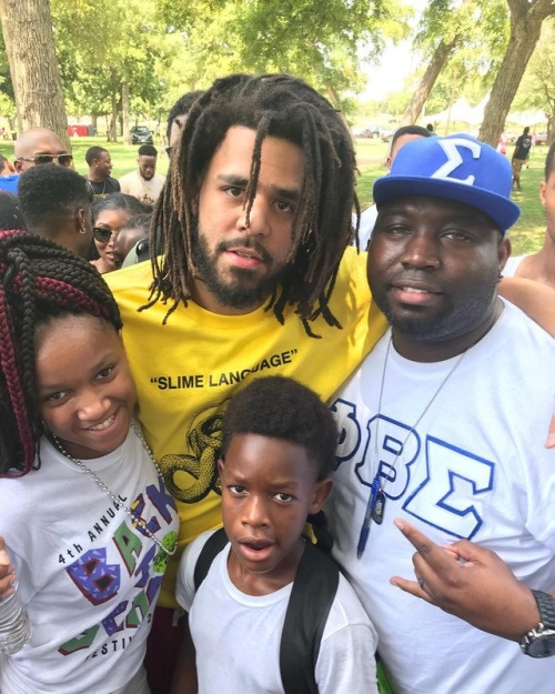 teamcole: J. Cole makes a surprise appearance at For Oak Cliff’s Back to School Festival in Dallas, 