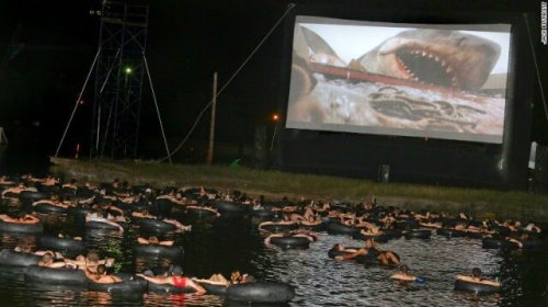 tastefullyoffensive: Jaws on the Water in Austin, Texas (via kalionthedaily1) @queerbeerz Yay o
