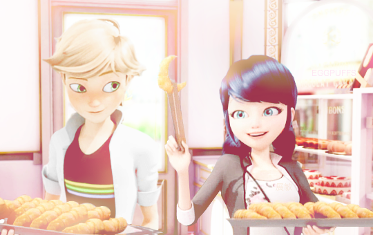 eggpuffs:  ✿ MLB ✿  sabine and tom feel unwell so marinette and adrien run the