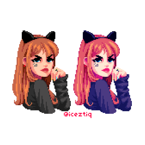 Doing a Draw-this-in-your-style challenge for Ericanthonyj. It was also my first time to draw pixel 