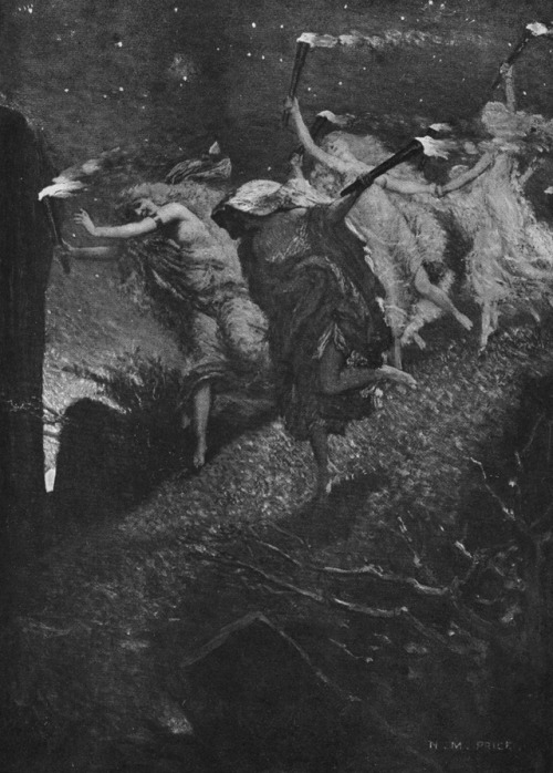 chaosophia218:Norman Mills Price - First Walpurgis Night, 1910.Deep in the forests of northern Germa