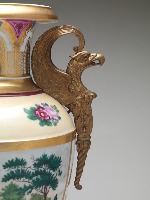 Greek Revival Vase with Picturesque Views (detail)Tucker Factory (Philadelphia, Pennsylvania)1828–36