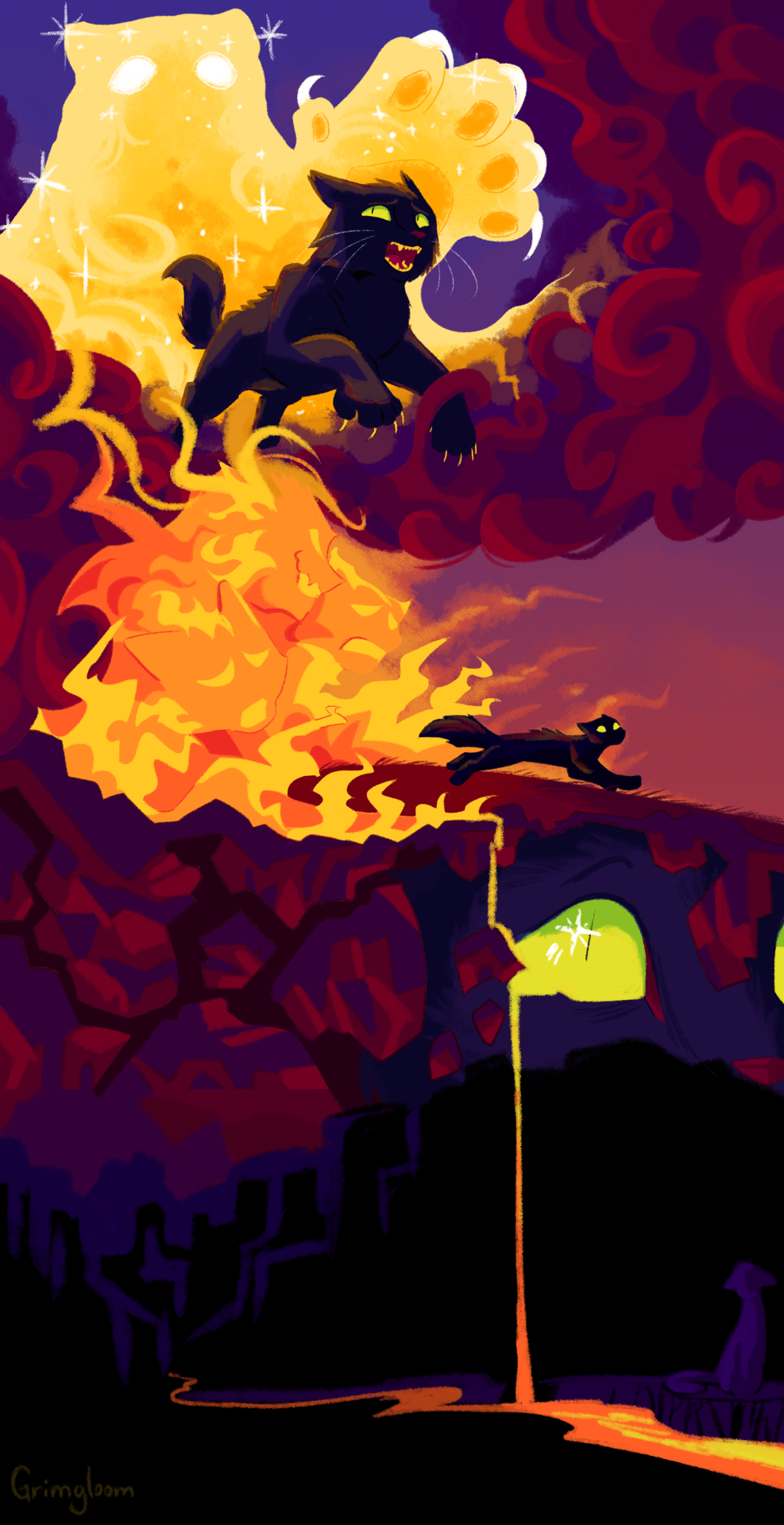 Arm Pain Cannot Stop Me From Doing Battle Cats Art!!! Here's Something A Bit Experimental, Featuring