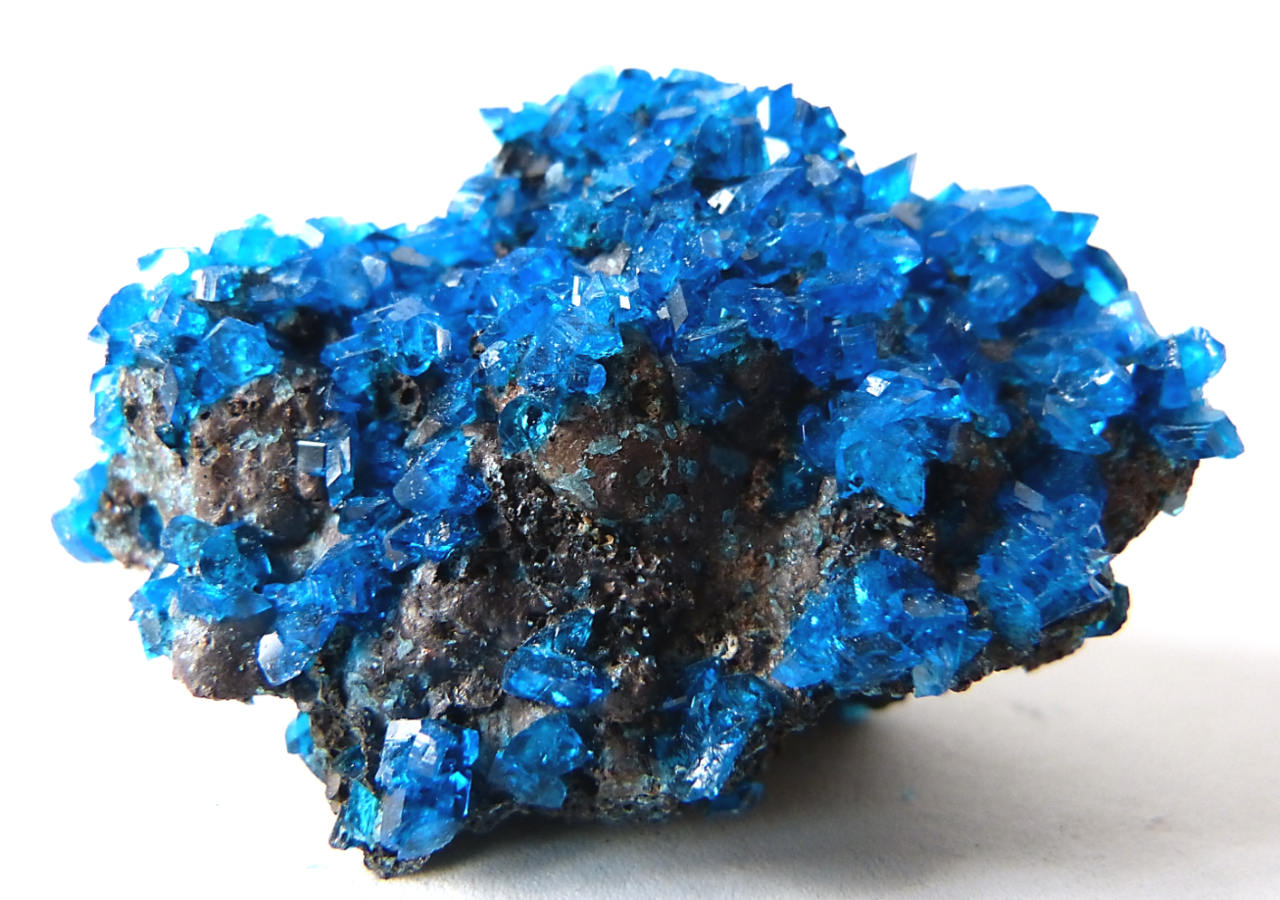 rockon-ro:  CHALCANTHITE (Copper Sulfate) crystals. The stunning electric blue colour