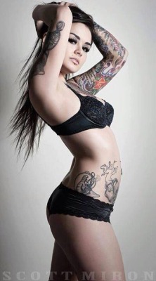 tattooedladiesmetal:  Brittany Bui