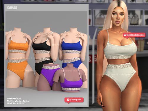 &lt;3Now available Bikini Sets.[more info &amp; download] no ad.fluSim by : @itscandicesims (IG)Enjo