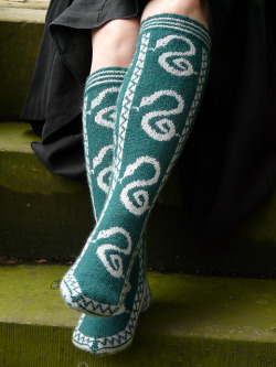  Sock patterns available here: Slytherin,