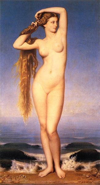 1862 “La Naissance de Venus" (The Birth of Venus) by   Eugène Emmanuel Amaury Pineux Duval   