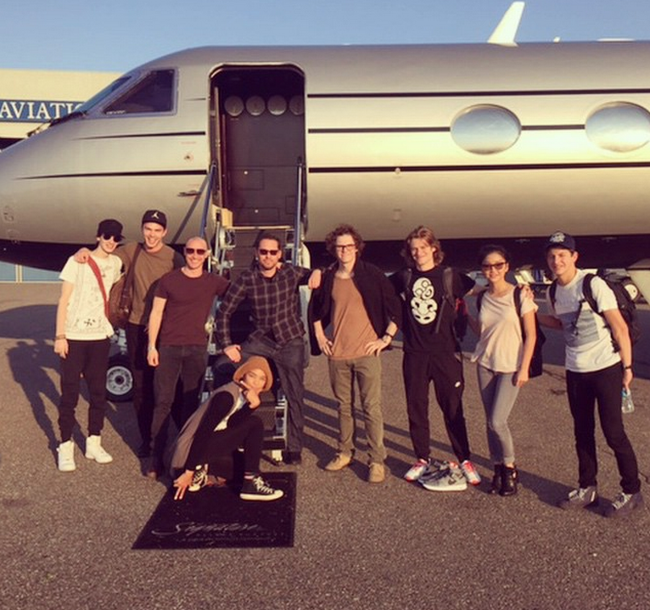 : Some of the cast of “X-Men: Apocalypse” on their way to Comic Con 2015…‘Nuff