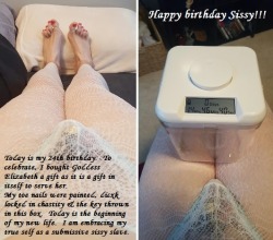 goddess-elizabeths-sissy:  Thank you Goddess Elizabeth for allowing me to worship you on my birthday. I promise to be a very good boy for you.  I will always make you proud.   My name is Goddess Elizabeth. I am a lifestyle domme. My kik - passivelove101